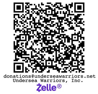 Zelle QR code for donations to Undersea Warriors, Inc.